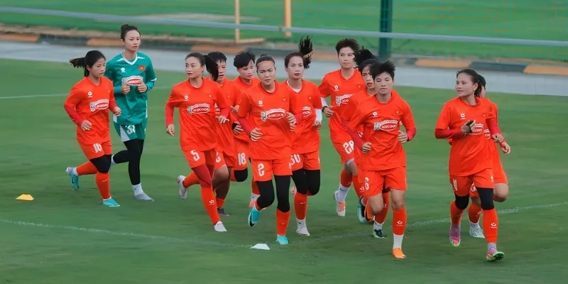 Đội tuyển nữ luôn duy trì bài tập đều độ